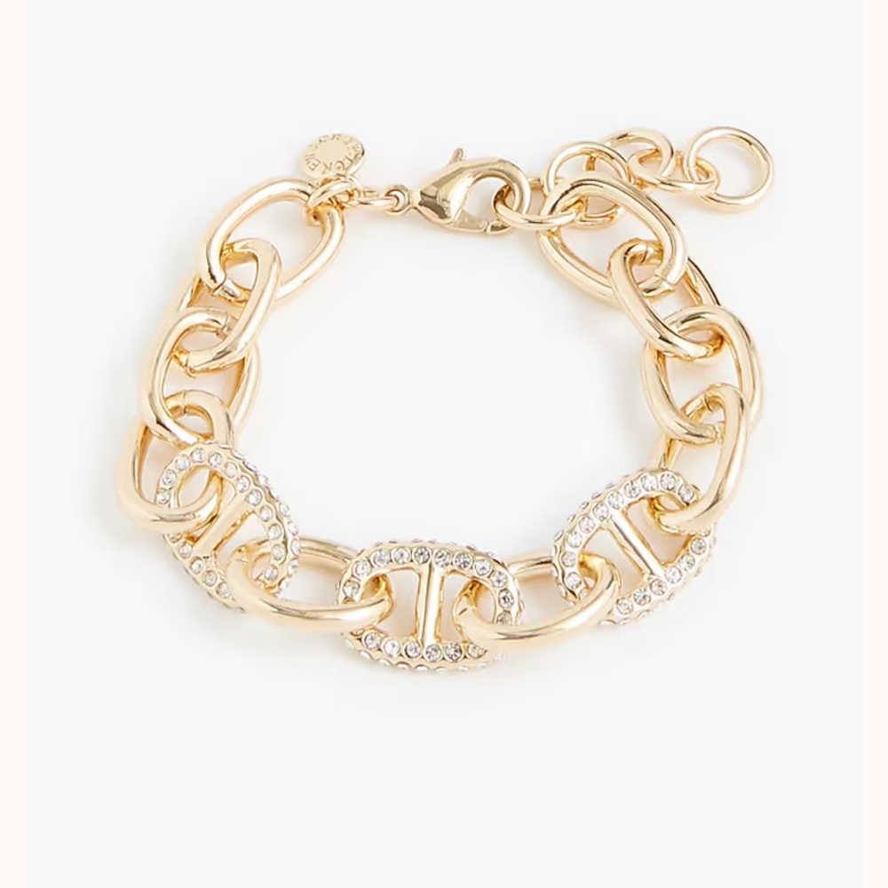 J. Crew Elegant Gold Chain Bracelet. Length: 6 3/4". Free gift 🎁 until 06/08.